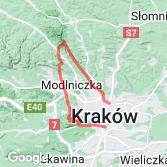 Mapa Czerwonym szlakiem do Kluczwody